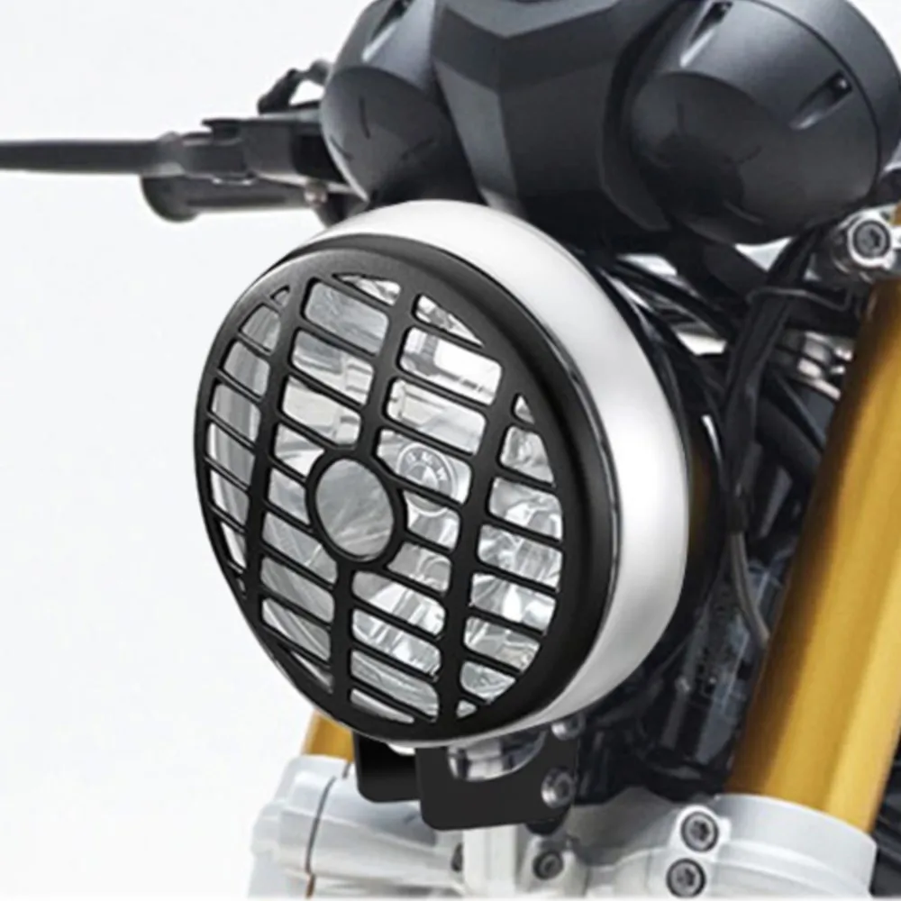 

2025 New Motorcycle Headlight Protector Retro Grill Light Lamp Cover For BMW RnineT Scrambler K23 R NineT 2021 2022 2023 2024