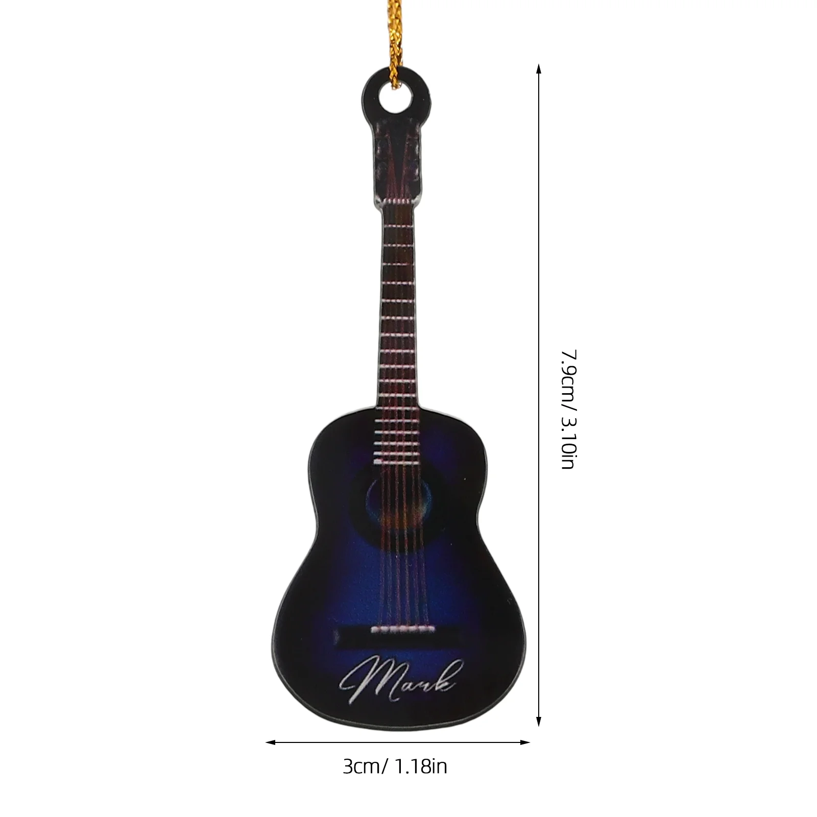 10 szt. Mini ozdoba muzyczna gitara wisiorek ozdoby świąteczne modele świąteczne akustyczne