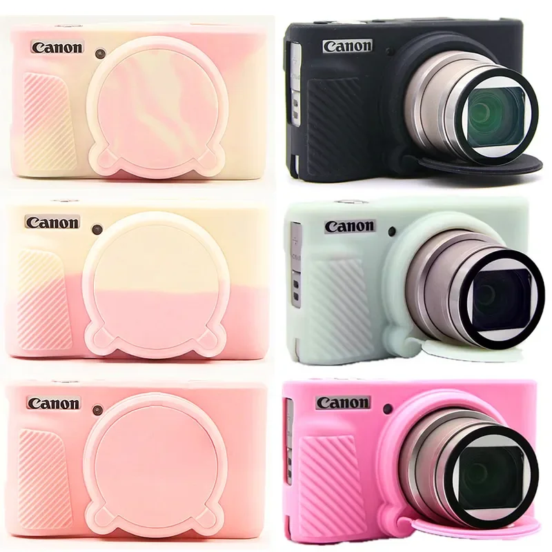 

For Canon PowerShot SX730HS sx735hs new SX730 sx740 silicone Armor Skin case body cover protective DSLR camera bag