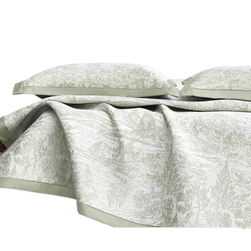 Light luxury brand ice silk mat washable machine washable