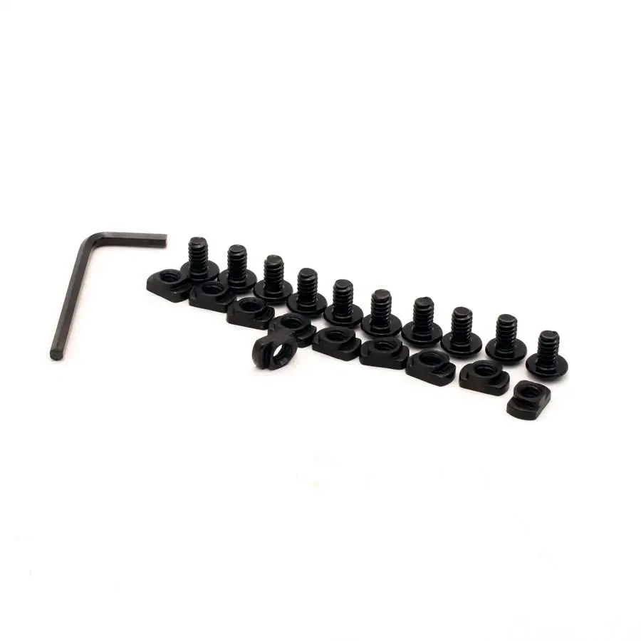 

10 Pack M-LOK Screw And Nut Replacement Set For Tactical Rail Sections Accessories