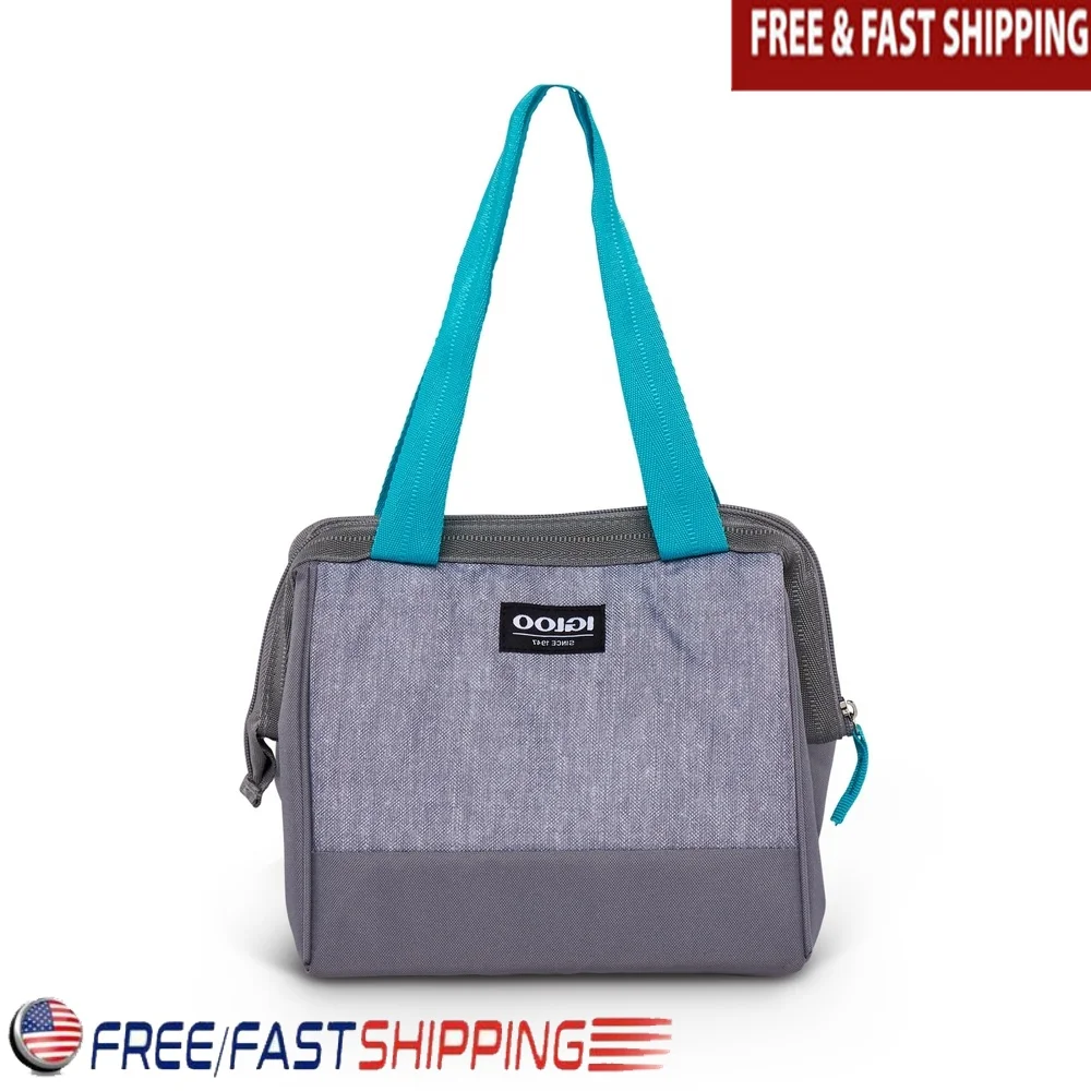 

Leftover Cooler Tote Bag 9 Cans Insulated Reusable Lunch Bag Leak Resistant Thermal Storage Soft Sided Ideal Picnic Beach Daily