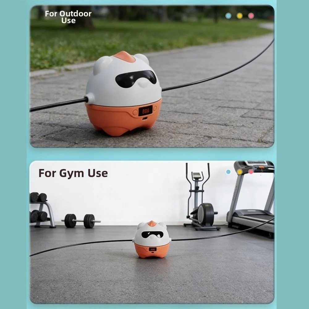 Intelligent Electric Rope Skipping Machine with Remote Control LED Display Jump Rope Machine Automatic Counter Wireless