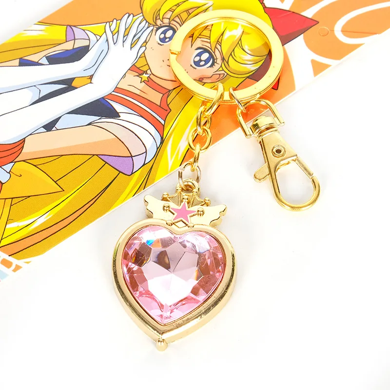 Sailor Moon Moon Hare Magic Transformer Jewelry Keychain Y2k Fashion Toys Anime Cartoon Frind Kawaii Cute Personalized Gifts view 5