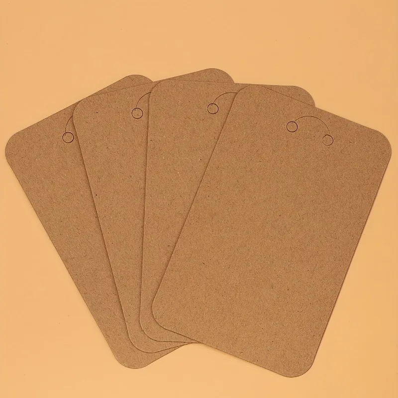Key Chain Packaging Card Kraft Paper Card for Diy Jewelry Key Chain Display Cardboard Key Ring view 6