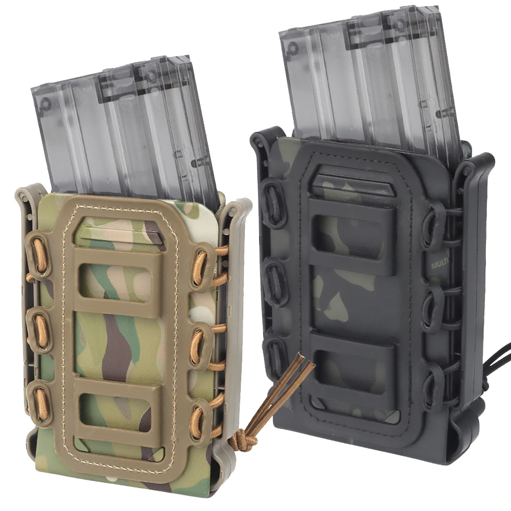 Tactical Fast Mag TPR Flexible Magazine Pouch for Ar15 M4 5.56/7.62 Mag Pouch Molle Magazine Carrier Holster Hunting accessories