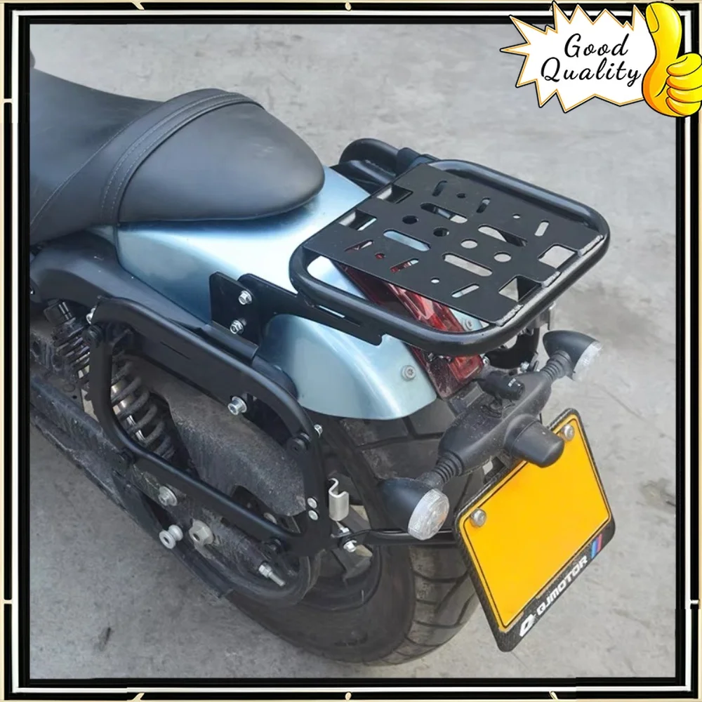 

Good Quality For QJMOTO motorcycle SRV300 reinforced rear shelf backrest tail rack luggage rack SRV300 tail box rack