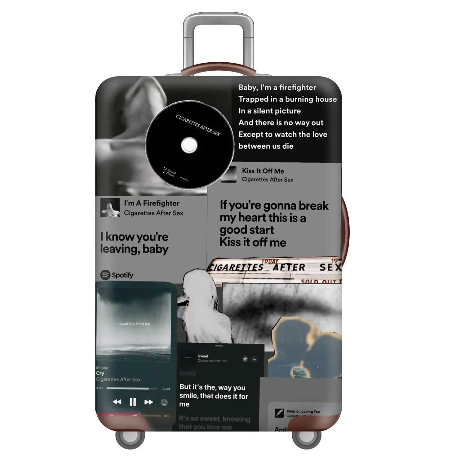 

Protective Elastic Luggage Cover Anti-Dust Anti-Scratch Stretchy Suitcase Cover Useful Travel Accessory Road Trips Fits