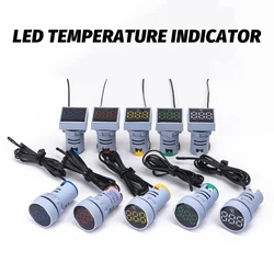 22Mm Kleine Mini Led Licht Display Thermometer Digitale Temperatuur Meter Indicator Ac 50-380V 220V -20-120'c Temperatuur Display