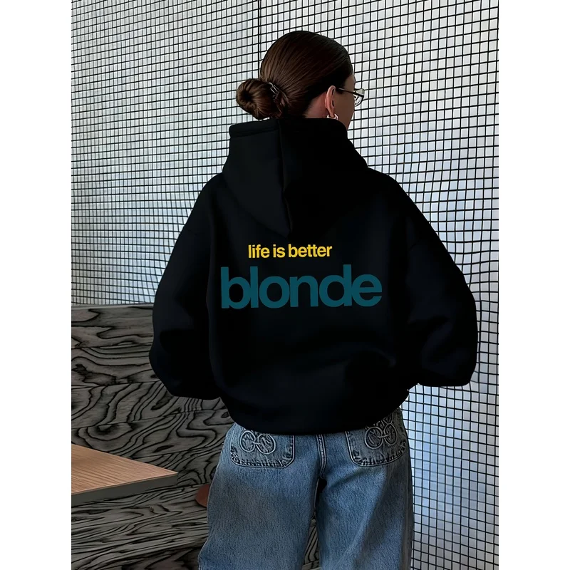 Ladies INS Sweet and cool hoodie for hot girls Perfect everyday streetwear essentials Loose hooded version