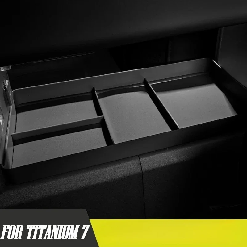Center Console Lower Layer Raised Storage Box for BYD Leopard 7 Titanium 7 Anti-Slip Armrest Interior Accessory