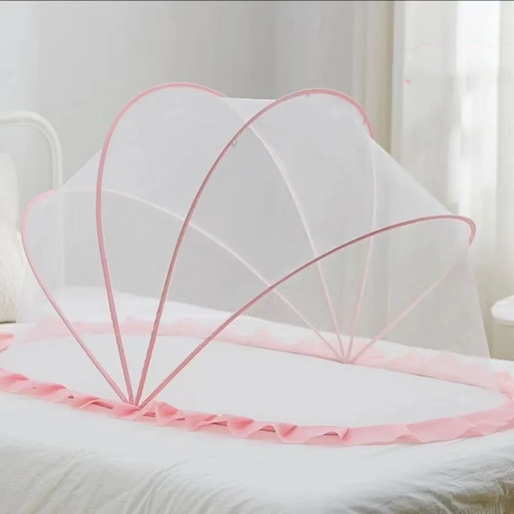Mosquitera plegable para cama, cubierta de plástico para mosquitos, yurta, accesorios para bebés, novedad