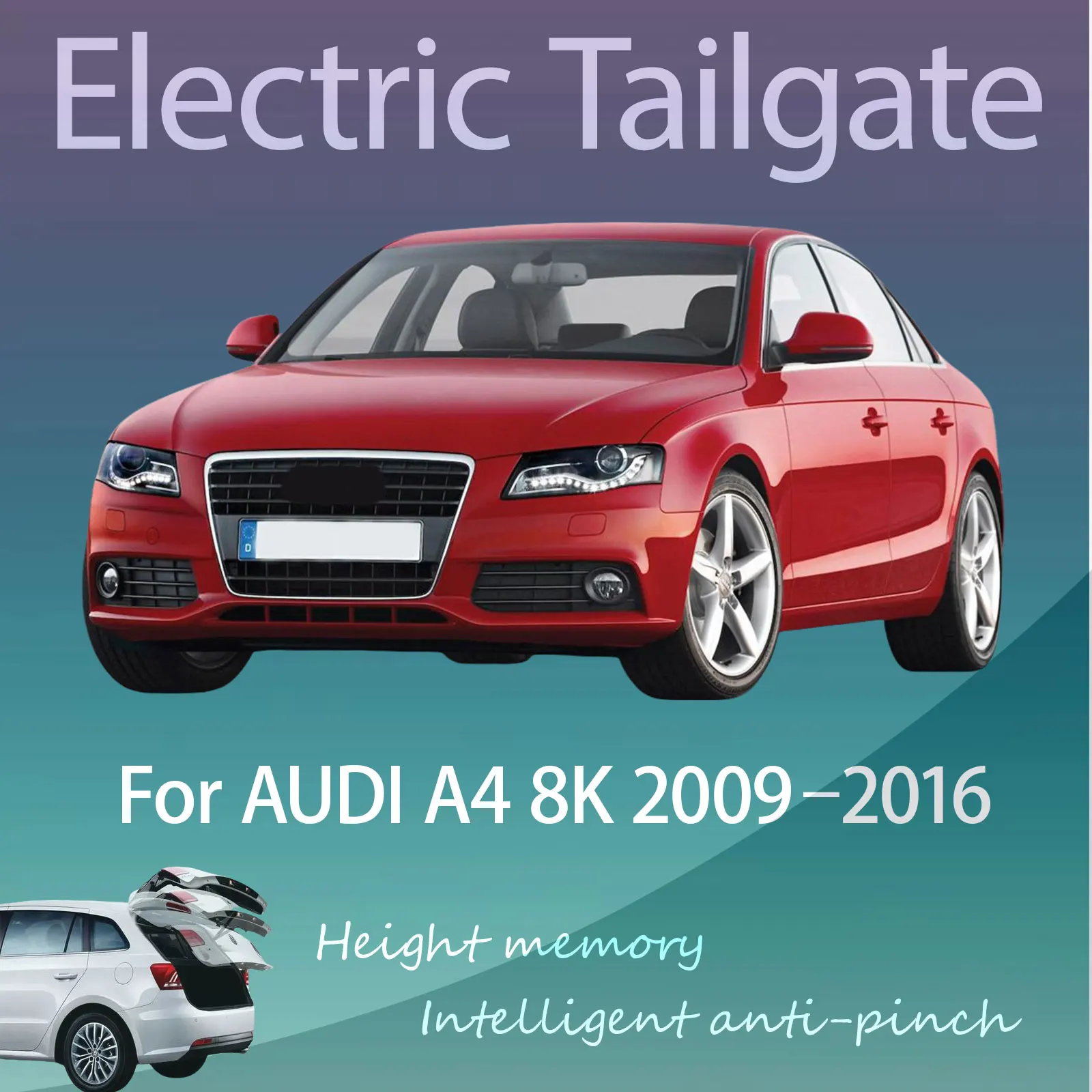 For AUDI A4 8K 2009–2016 Automatic lifting Intelligent Anti-pinch Refitting of Electric Tailgate with Sensor Trunk