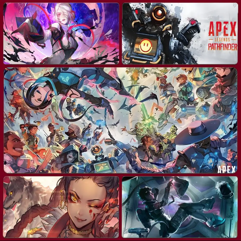 Shooter Game Apex Legends Mouse Pad Large Gaming Mousepad with Stitched Edges Thickened Desk Mat PC
