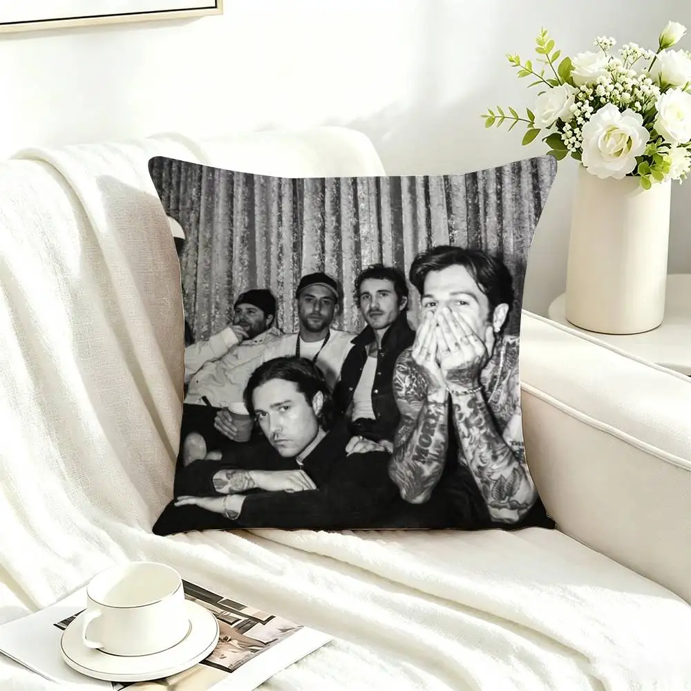 The-Neighbourhood Top Music   Pillow Case Square Double-Sided Sofa Cushion Cover Bedroom Bedside Pillow