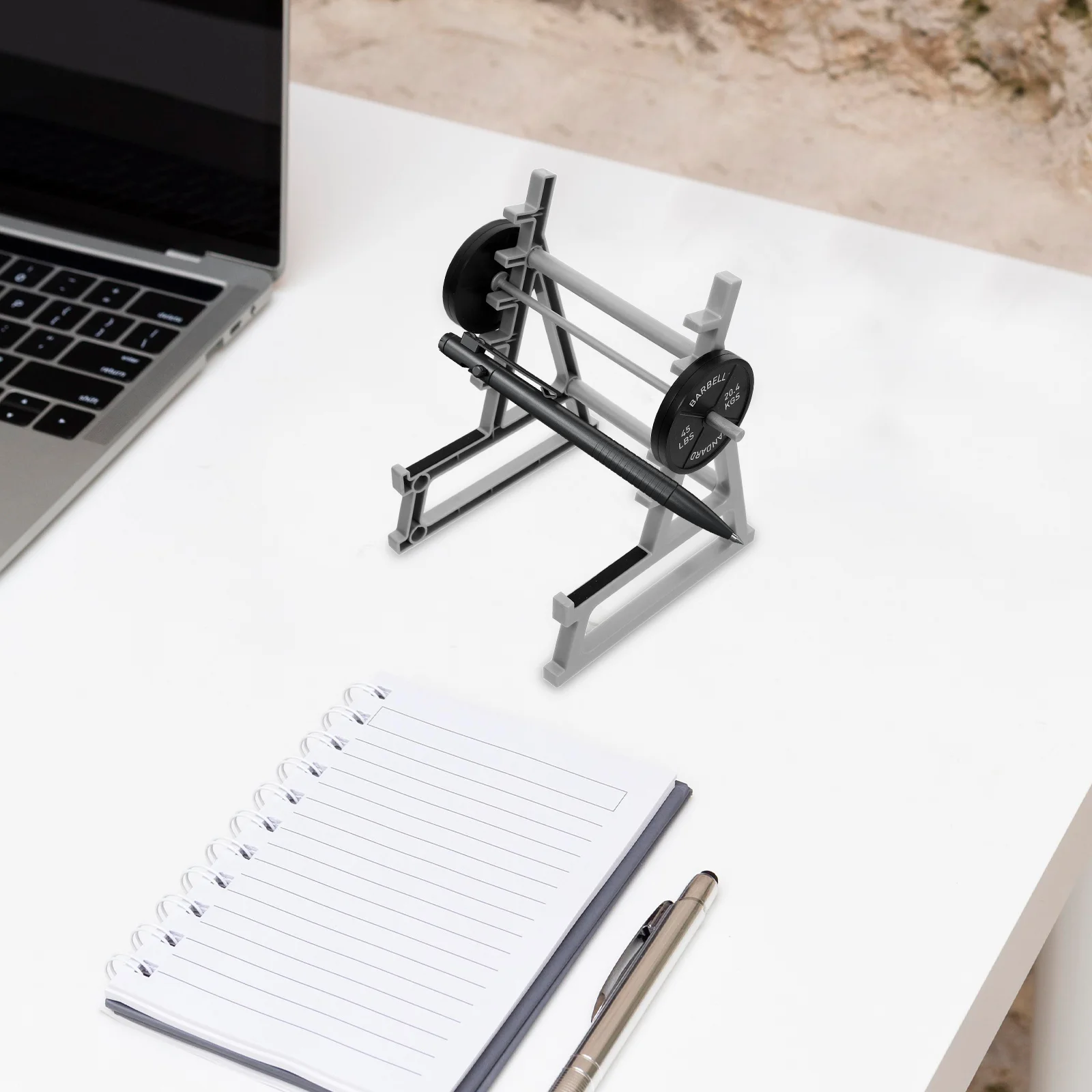 1 مجموعة الحديد حامل قلم البلاستيك قلم رصاص المنظم مكتب تخزين الرف طالب القرطاسية حامل رفع الأثقال الهدايا #4