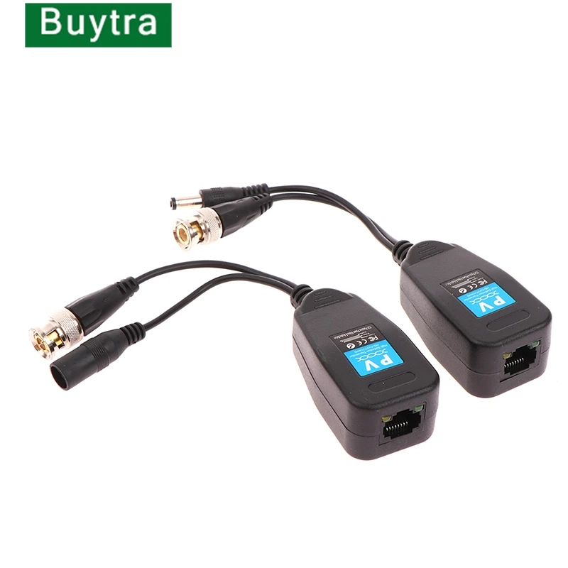 

Passive Video Power Supply Two-in-one Coaxial/analog HD Twisted Pair Transmitter RJ45 Network Cable To Bnc Video Camera