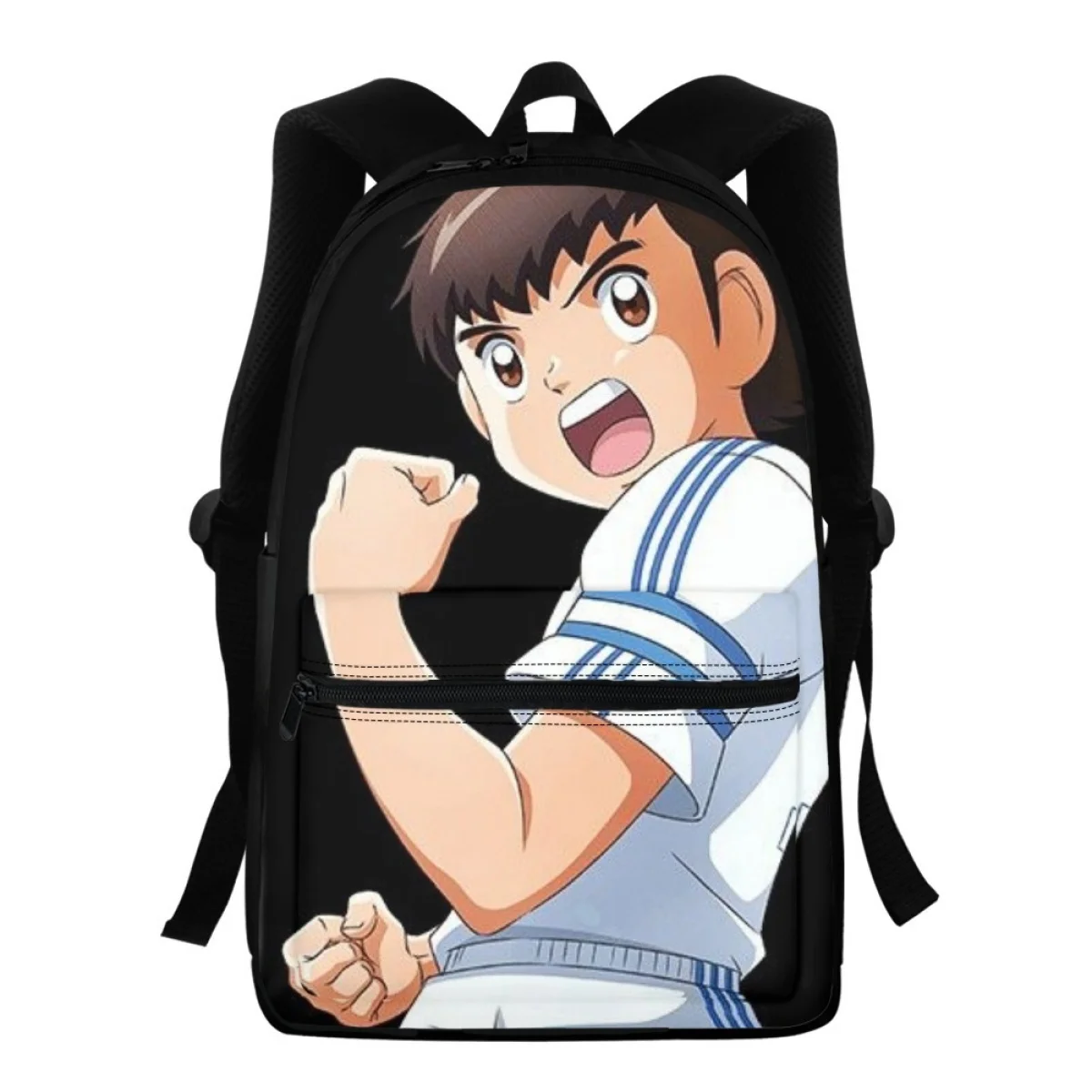 FORUDESIGNS-mochilas escolares con diseño de capitán Tsubasa para estudiantes, mochilas ligeras y prácticas para clase, libros de texto organizadores