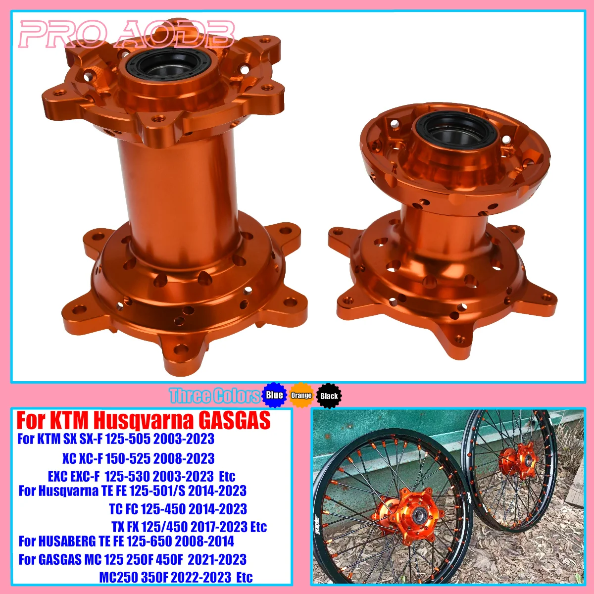 

Motorcycle CNC Front And Rear Wheels Hubs For KTM SX SXF EXC EXCF 2003-2022 XC XCF XCW XCFW 2008-2022 Husqvarn TE FE TC FC TX FX