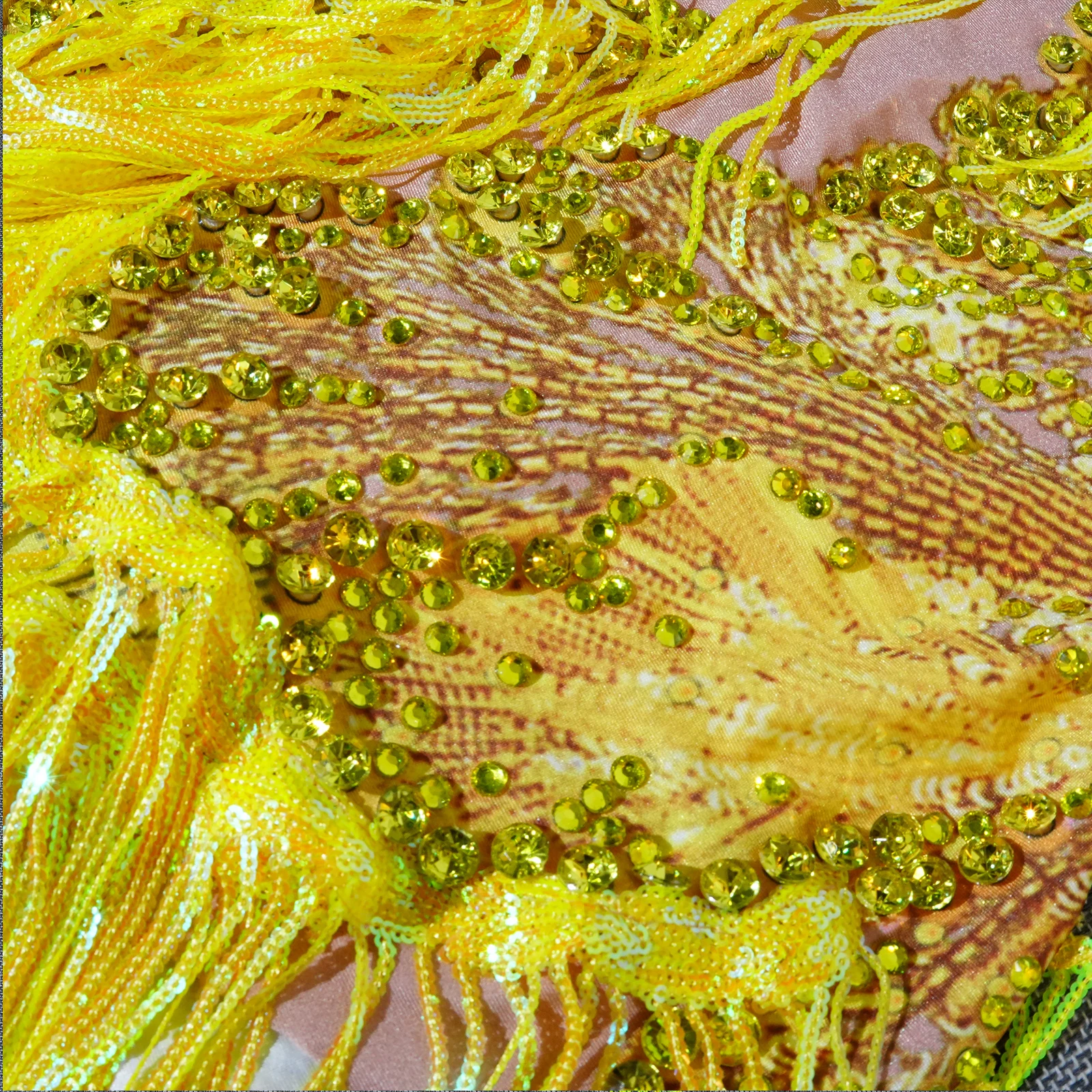 Seksowna piosenkarka świecące dżetów cekiny frędzle body z rękawami na jedno ramię impreza urodzinowa występ taneczny scena barowa