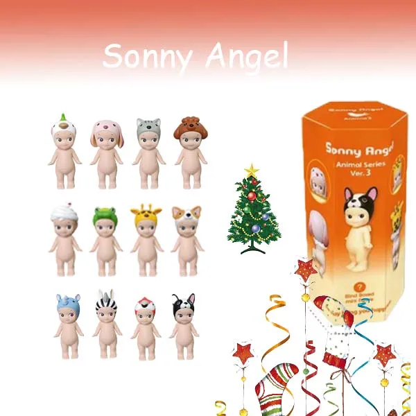 

Sonny Angel Hippers Mystery Box слепая коробка стоящая серия ангелов аниме фигурки игрушки милый мультяшный сюрприз рождественские подарки