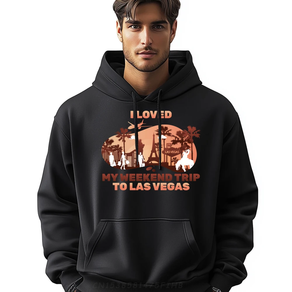 

Travel I Loved My Weekend Trip To Las Vegas Airplane New Hoodie Mens Gifts Camisa Large Size Lovers Day