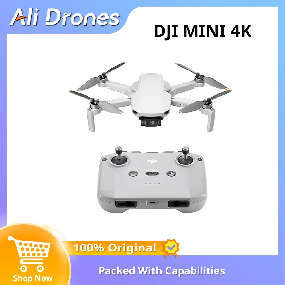 طائرة بدون طيار DJI-4K مع كاميرا 4K 30fps ، مسافة إرسال 10 ، علامة تجارية جديدة ، أصلية ، متوفرة بالمخزون