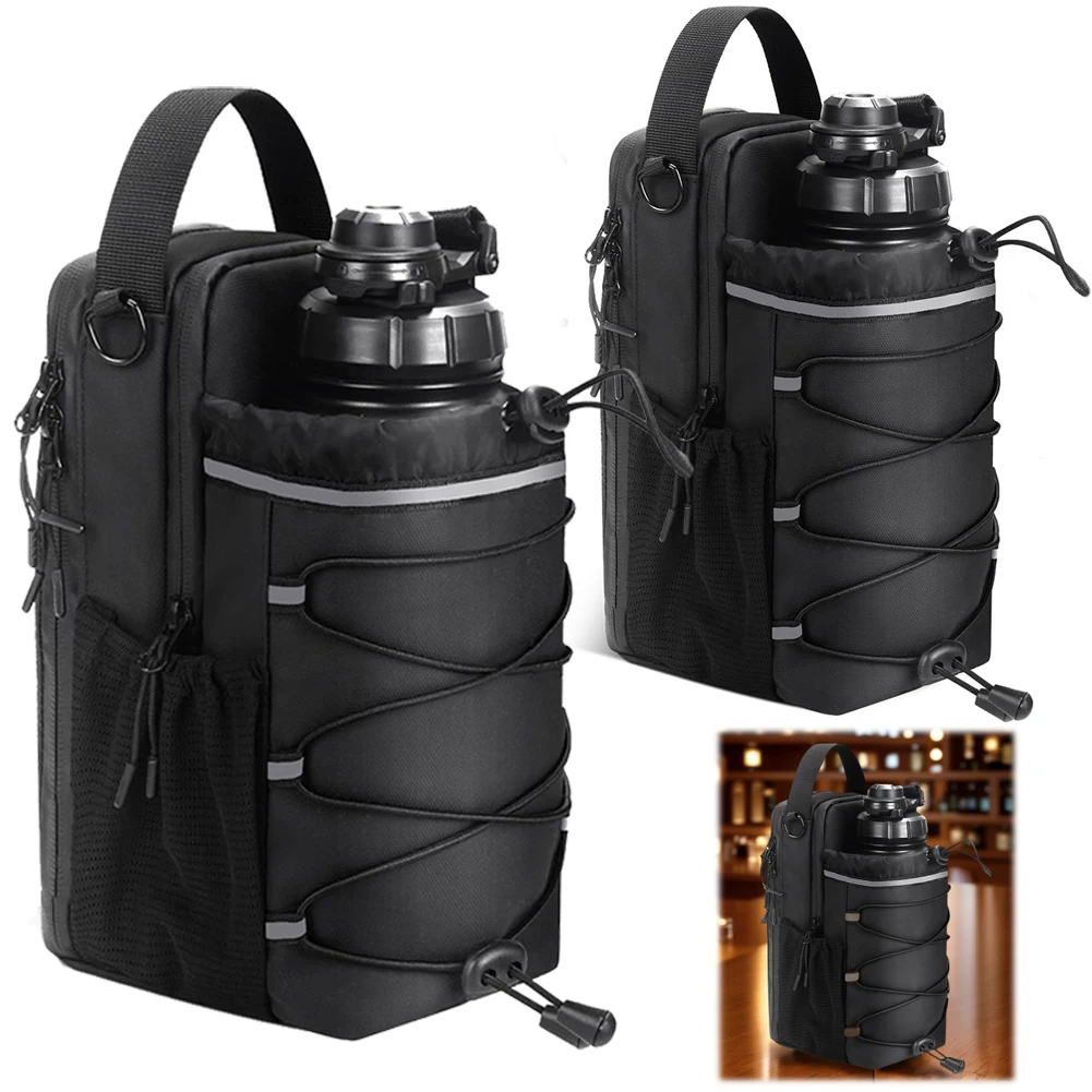 Magnetyczna torba gimnastyczna z uchwytem na butelkę z wodą Torba na ramię Saszetka gimnastyczna dla mężczyzn i kobiet