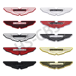 3D Metal Flight Show Wing Badge Sticker Logo for Motorcycle Automobile Body Emblem Sticker Universal Body Decoration Accessories
