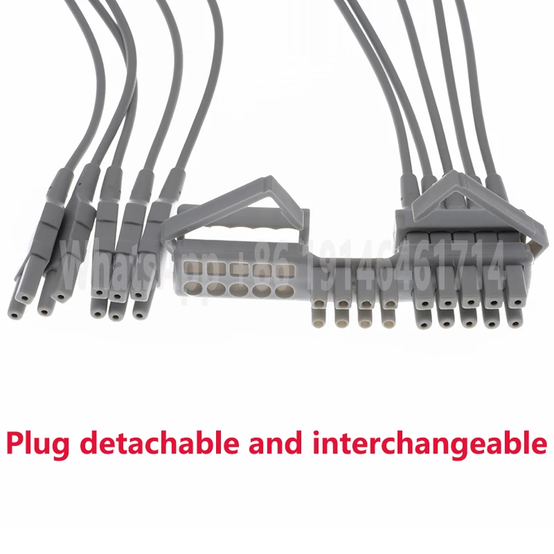 9293-046-60ที่เข้ากันได้กับ mortaras ELI150C/230/250C/350 EKG Monitor,28Pin 10 Lead ECG ขั้วไฟฟ้า ECG Lead CABLE, ไม่มีตัวต้านทาน