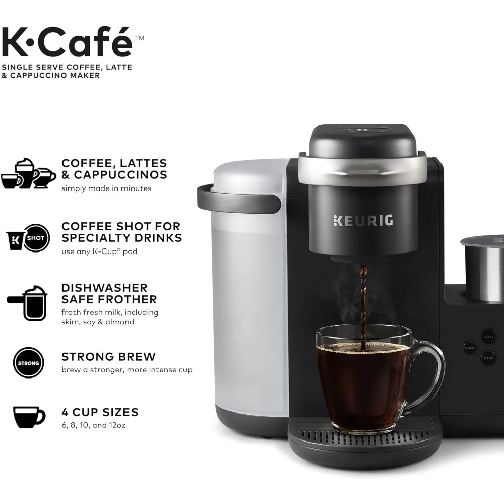 Single Serve K-Cup Coffee, Latte and Cappuccino Maker, Dark Charcoal