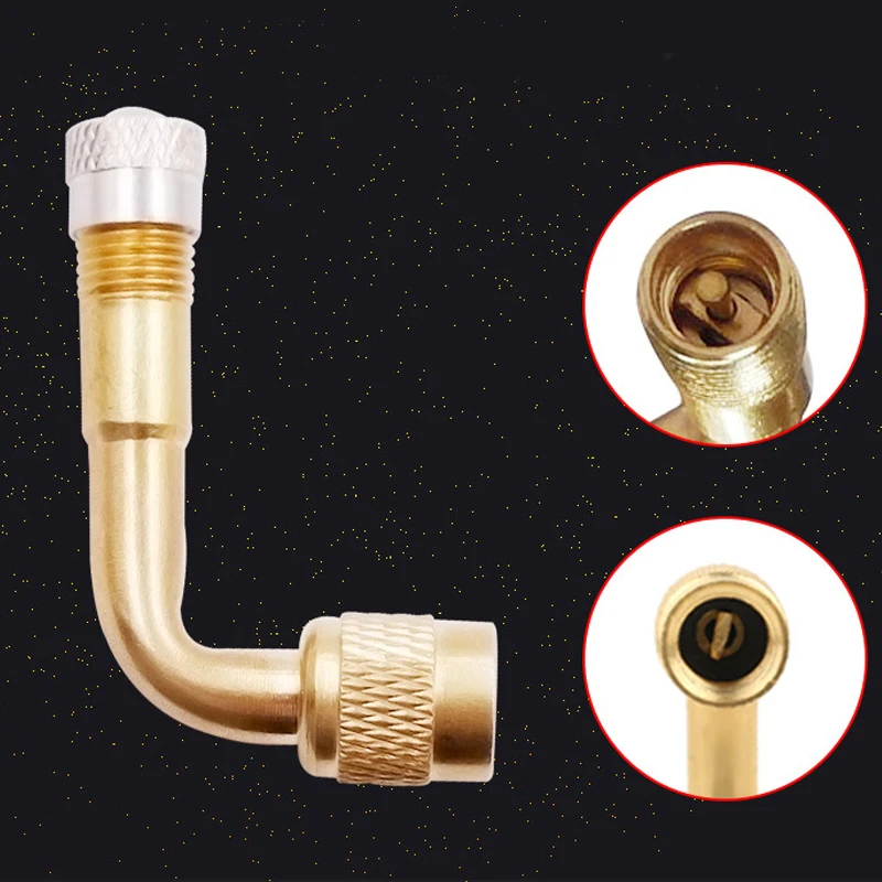 Bike Motorcycle Car Accessories 45/90/135 Degree Air Tyre Valves Brass Extension Car Truck Bike Motorcycle Wheel Tires Parts