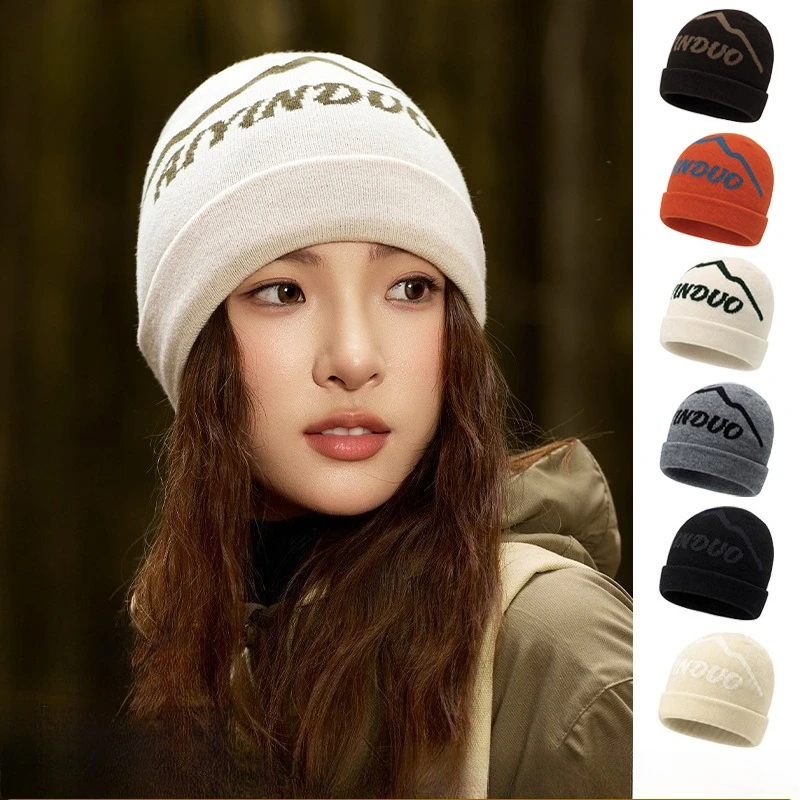 Quality Outdoor Mountaineering Comfortable Hiking Warm Cap Double Layer Thickened Cold Protection Ear Protection Knitted Cap