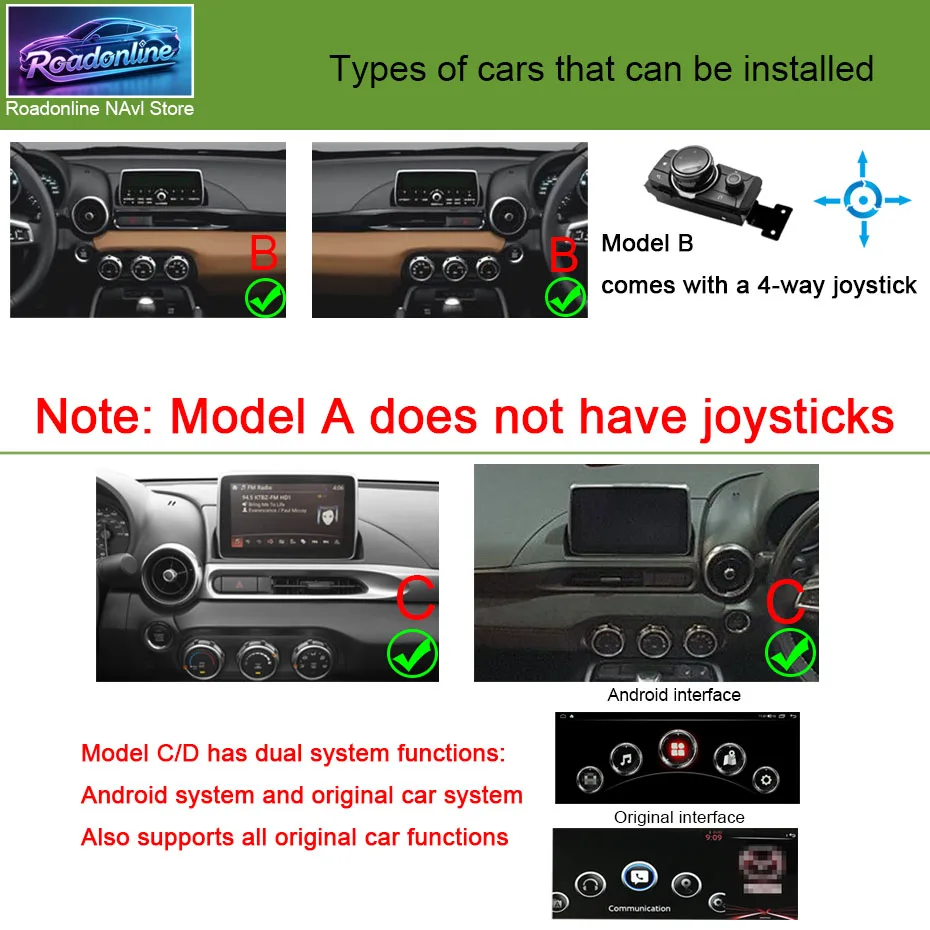 Android 15 Car Multimedia Player for FIAT 124 Spider 2016-2018