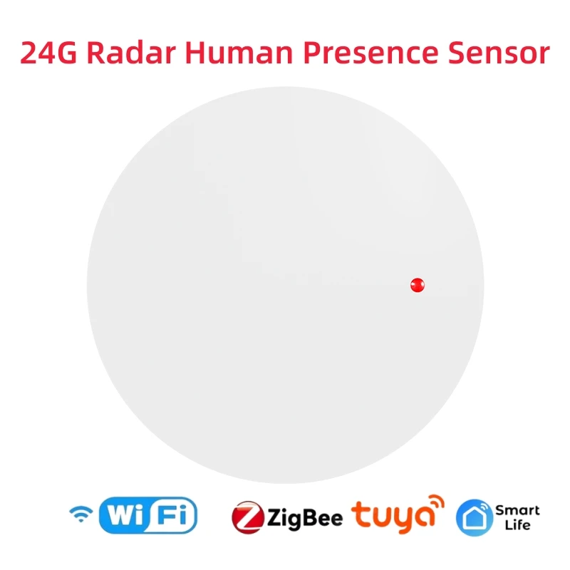 Smart Life Zigbee WiFi Human Presence Detector Tuya 24G MmWave Radar PIR Montion Sensor With Luminance Detection Smart Home