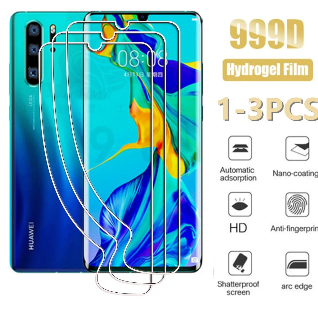 1-3 Pcs For Huawei P30 Pro P30Pro VOG-L09, VOG-L29, VOG-TL00 Hydraulic Hydrogel Film Full Protective Screen Protector Cover
