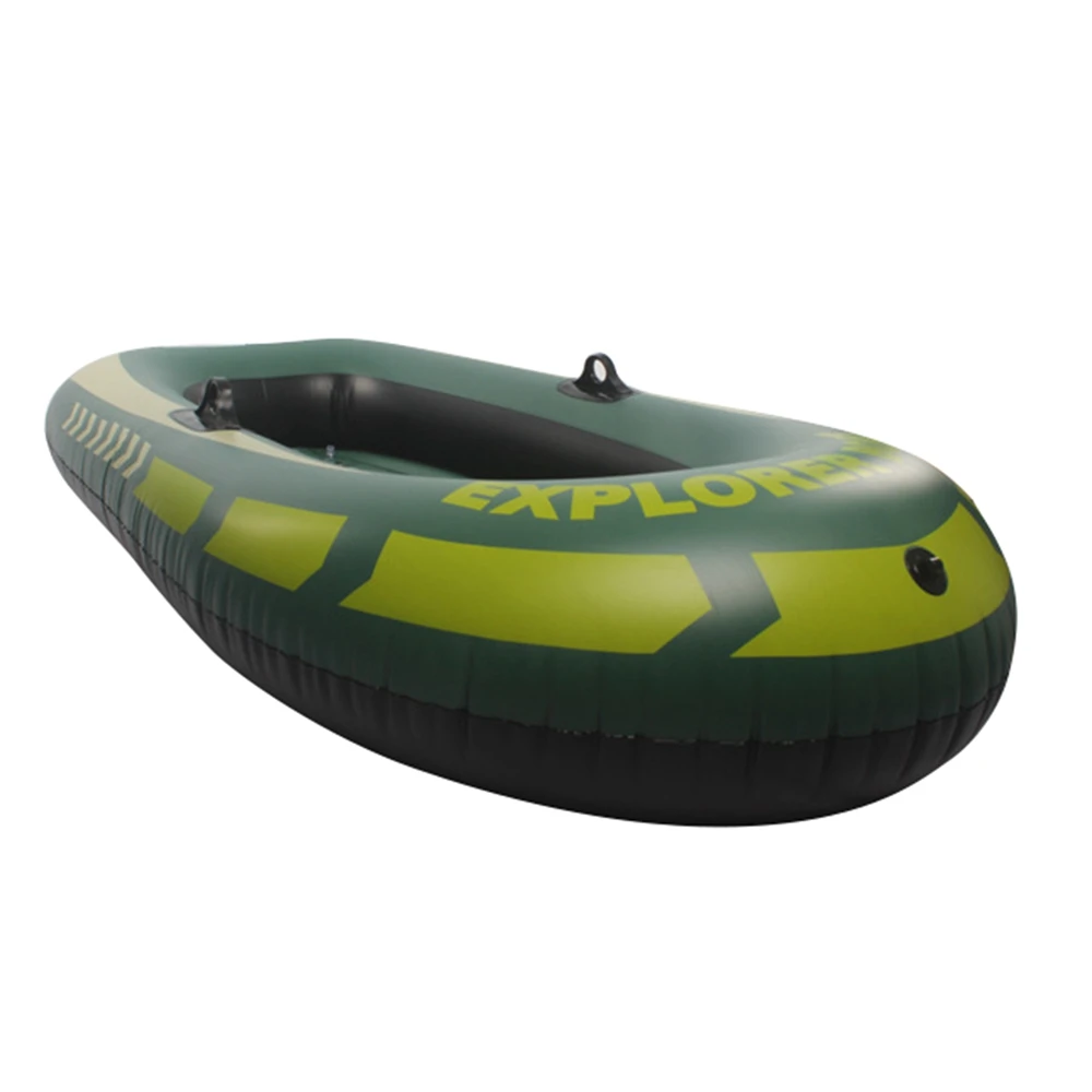 Inflatable Boat Kayak Canoe Fishing Boat With Double Valve For Parent-Child Interaction 1-2 Person Swimming Pool Activities