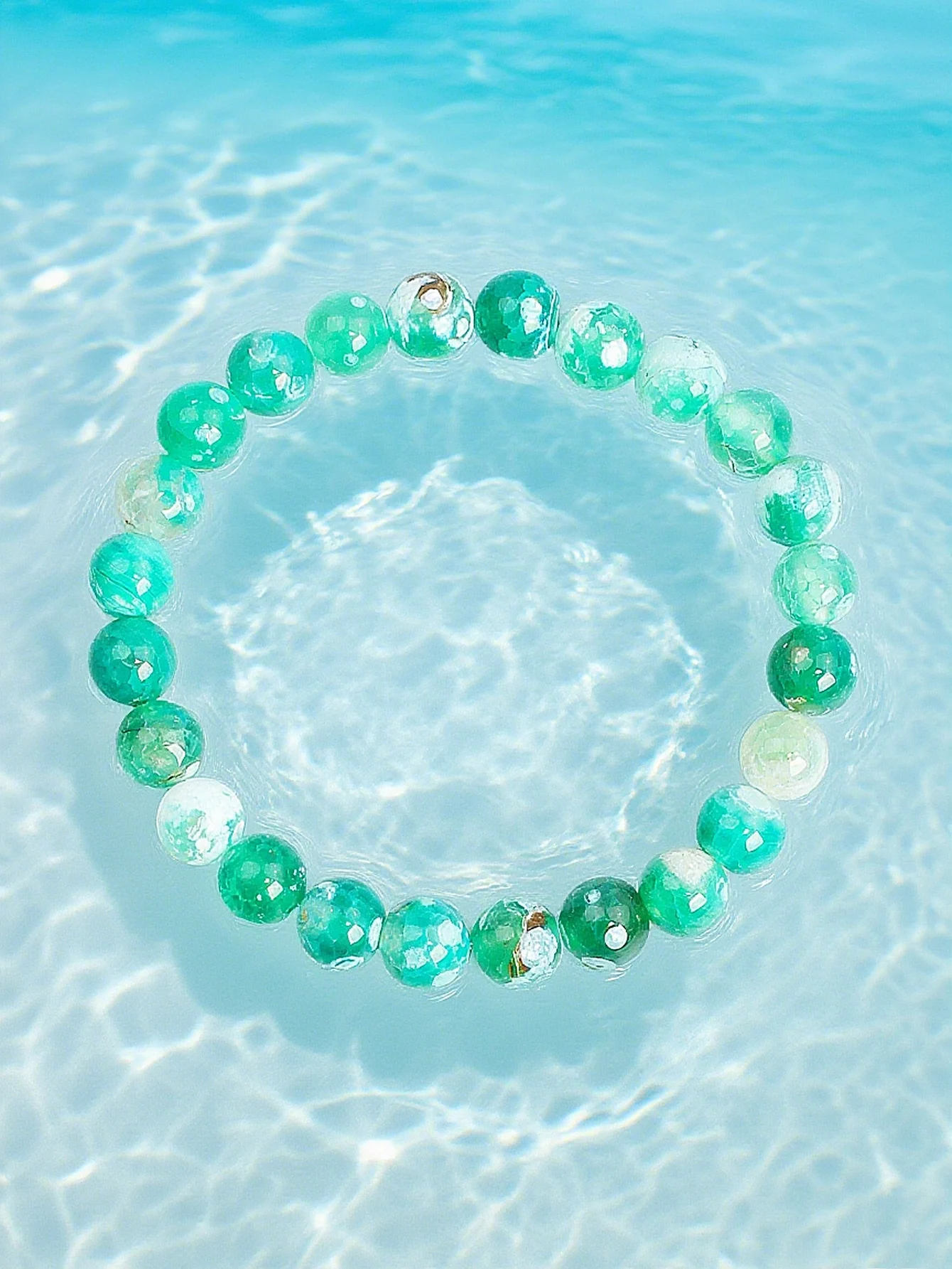 Bracelet de perles d'agate de feu verte naturelle authentique, fait à la main pour la Protection du cours d'empowerment et les bijoux de guérison d'énergie positive