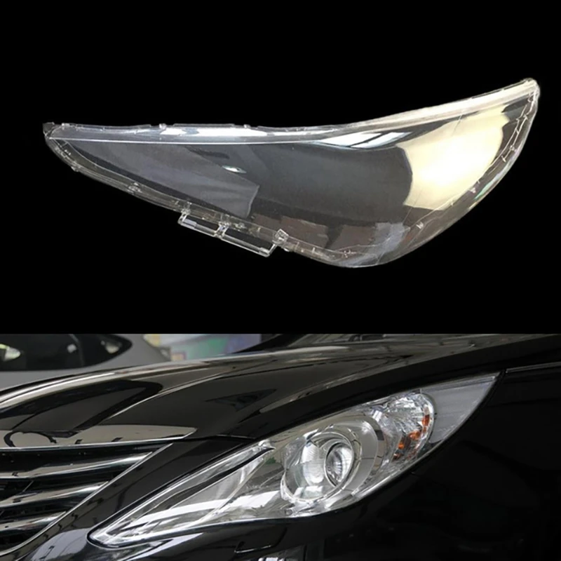 Headlight Lens for Hyundai Sonata 2011 2012 2013 2014 head light lamp Cover Replacement Front Car Light Auto Shell Left