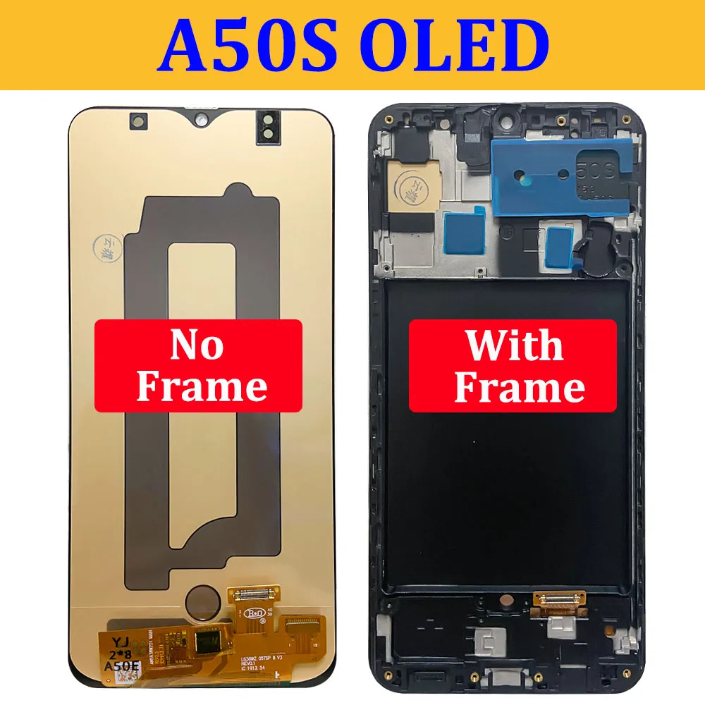 6.4'' For Samsung Galaxy A30 A50 A50S LCD Display Touch Screen A305/DS A505FN A507FN Digitizer Assembly Replace With Frame