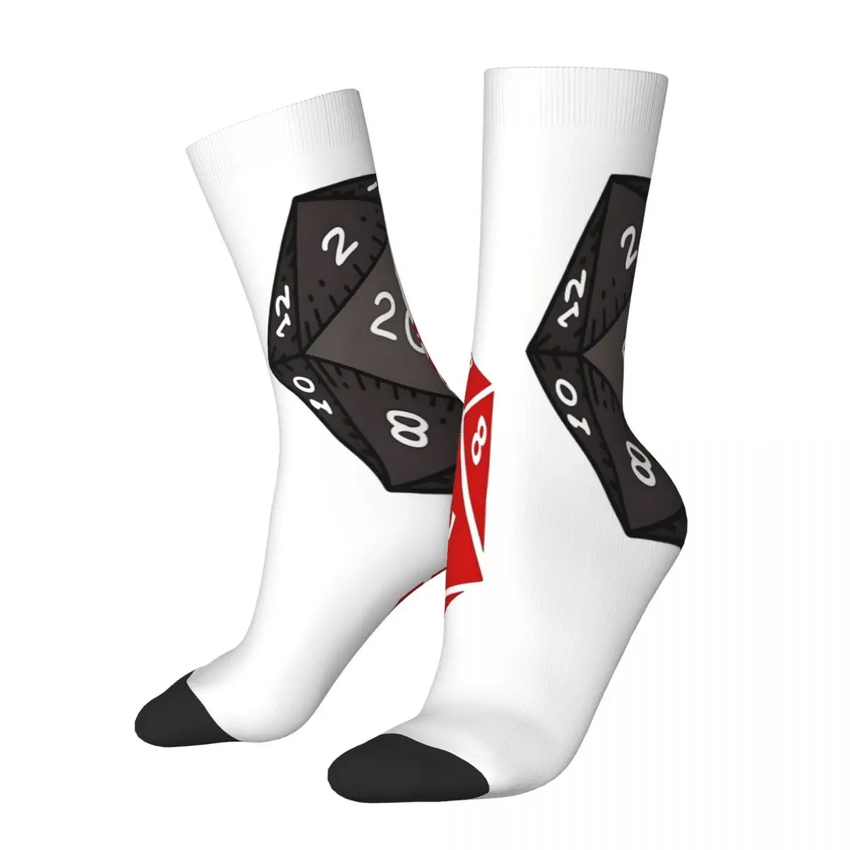 

D20 D20 Dice Socks Male Mens Women Summer Stockings Printed