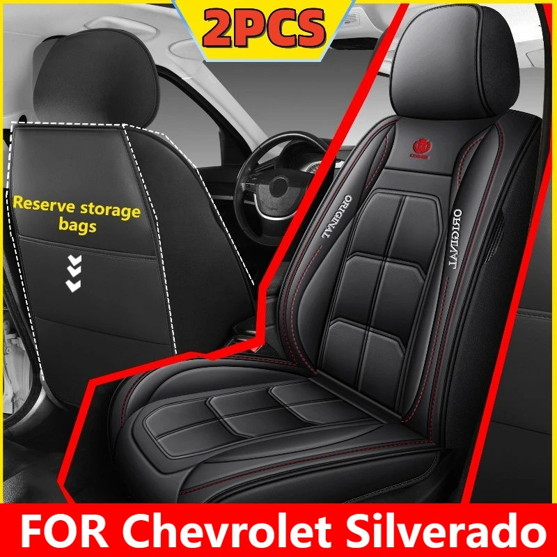 

NEW Car seat cover four seasons waterproof wear-resistant PU leather soft full-wrapped muscle seat cover FOR Chevrolet Silverado