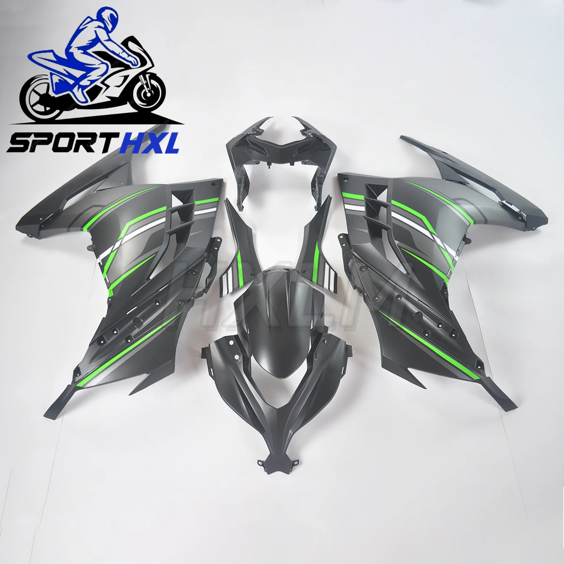 

Useful Plastic Molded Bodywork fairing For Kawasaki Ninja250R Ninja300 2013-2017 Motorcycle Fairing kit Full fairing kit