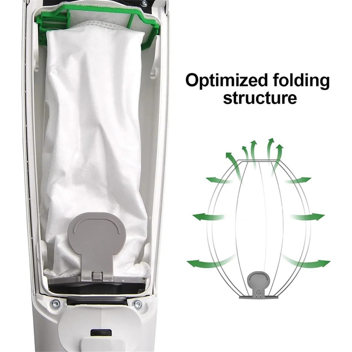 12 كيسًا مكنسة كهربائية جديدة لـ Vorwerk VK7، كيس غبار بديل للمكنسة الكهربائية Vorwerk Kobold FP7