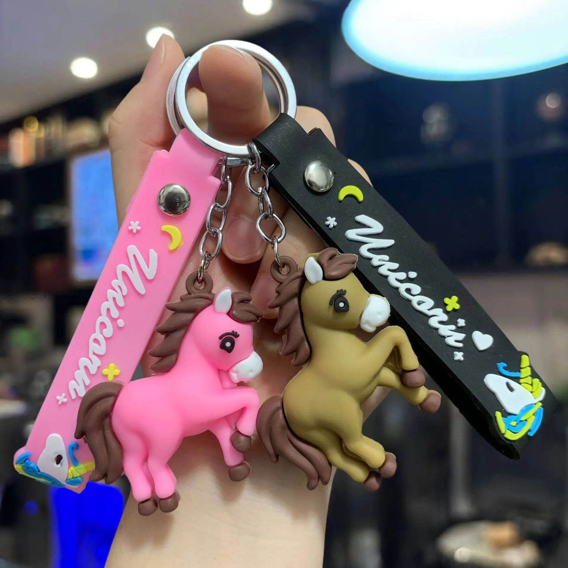 4 قطعة 2026 السنة الجديدة الحصان المفاتيح اللعب Kawaii أنيمي Diy بها بنفسك حقيبة الظهر قلادة الاطفال هدايا عيد الميلاد #2