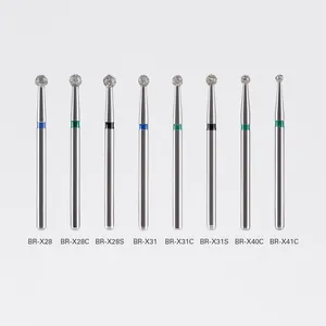 10 adet / paket azdent dental elmas uç matkap ucu matkap top tipi yuvarlak, 25mm, fg 1.6 mm el aleti, yüksek hızlı 4500r / dak 8 en çok satan, diş hekimleri için hediyeler-no. 7