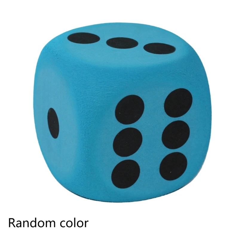 80mm Big Foam Dices with Black Dots Six Side Dot Dices Colored Dices Learning Aids Game Dices for Counting Math Teaching