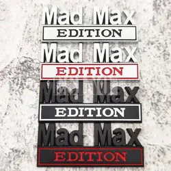 Car Styling 3D Mad Max Edition Metal Chrome Zinc Alloy Adhesive Emblem Decorative Badge Funny Decal Auto Accessory