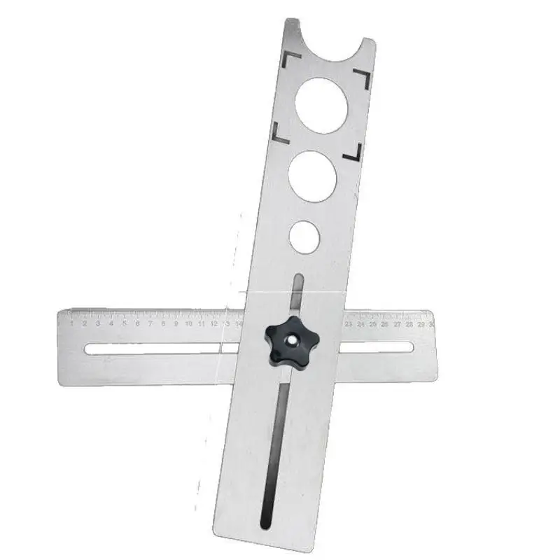 Adjustable Tile Locator Wall Marking Position Ruler Ceramic Hole Cutter Drill Marble Opener Construction Tool No Slip Precise