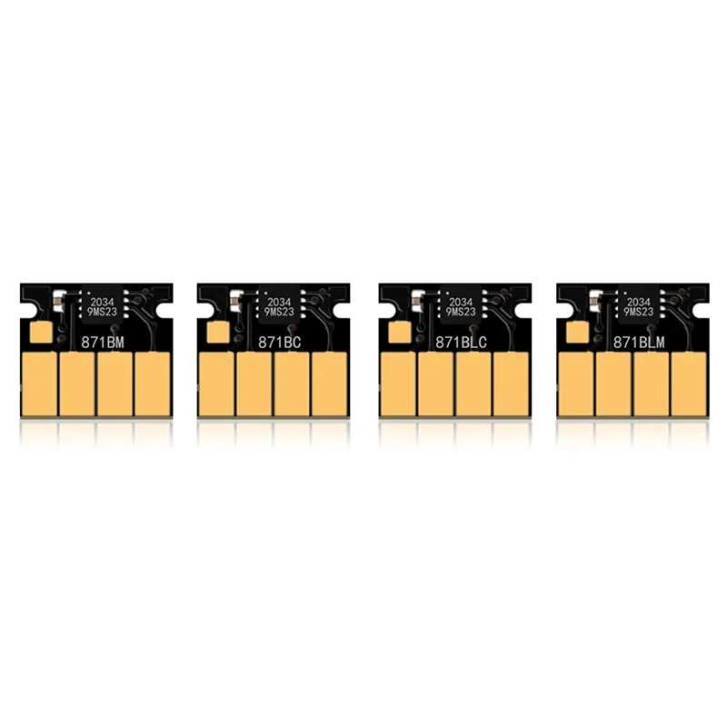 For HP 871C Compatible ink Cartridge Disposable ink chips for HP latex 370/375 printers for European Version 7Color